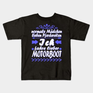 Hobby Motorboot Frauen Meer Speed Boot Kids T-Shirt